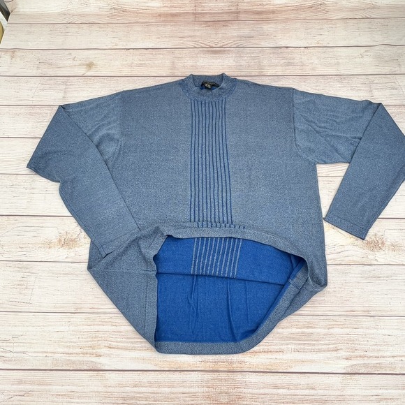 Domani Platinum Men's Light Blue Pullover Sweater Size 2XL - Picture 4 of 10